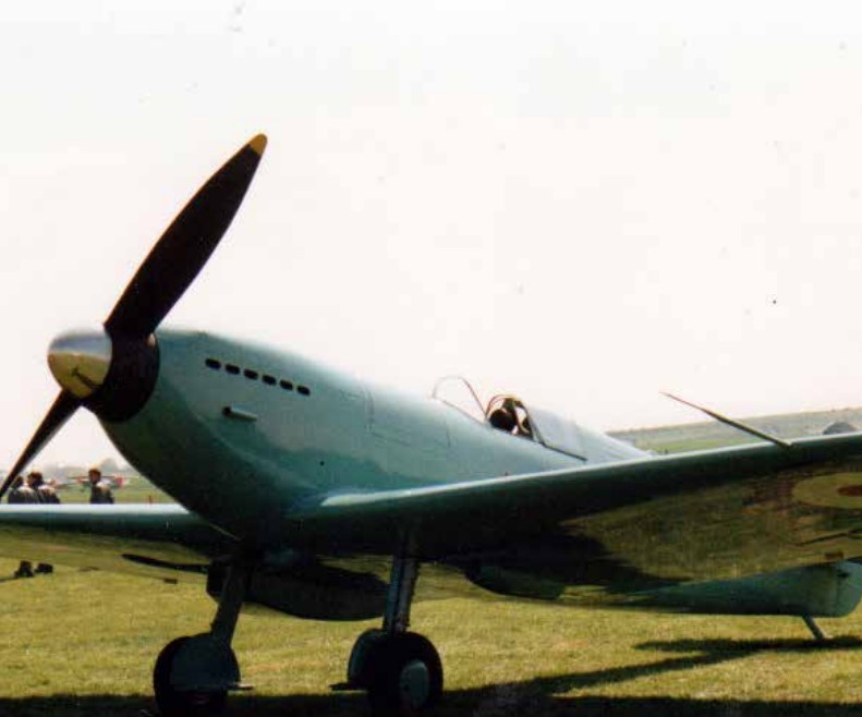 An early Mk1 spitfire with two bladed propeller